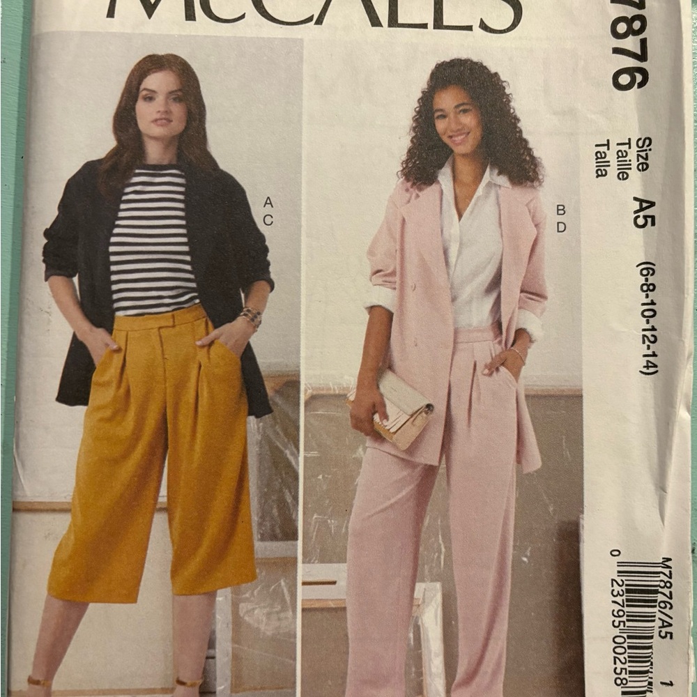 McCall’s M7876 Sewing Patterns Uncut Brand New